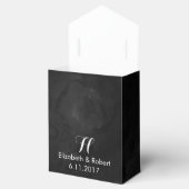 Black and Imitate Gold Glitzer Geschenkschachtel (Geöffnet)