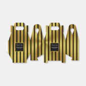 Black and Imitate Gold Graduation Party Danke Geschenkschachtel (Ungefaltet)