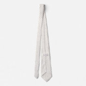 Black and Ivory Polka Dot Krawatte (Rückseite)