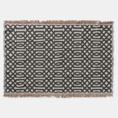 Black and Ivory Trellis | Modernes Bauernhaus Decke (Vorderseite)