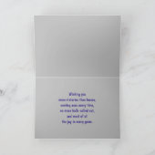 🎾 🖤 Black and lila Tennis Geburtstagskarte Karte (Innenseite)