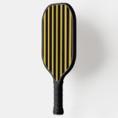 Black and Metallic Gold Striped Pickleball Paddle (Links)