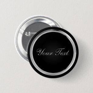 Black and Metallic Silver with DIY Text Button