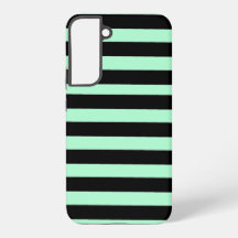 Black and Mint Green