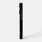 Black and Mint Vert Script Name & Heft Phone Case iPhone 16 Hülle (Linke Seite)