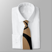 Black and Mocha Brown Business Neck Tie Krawatte (Gebunden)