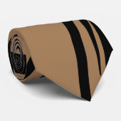 Black and Mocha Brown Business Neck Tie Krawatte (Gerollt)