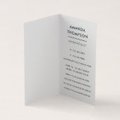 Black and Neon Brush Schlaganfälle Business Card Visitenkarten (Innenseite)