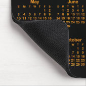 Black and Orange 2026 Calendar Mousepad (Ecke)