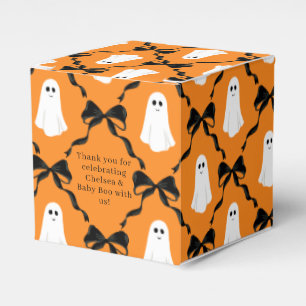 Black and Orange Halloween Thema Baby Boo Dusche Geschenkschachtel