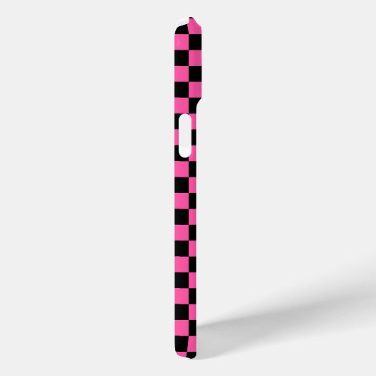Black and pink checkerboard pattern Case-Mate iPhone hülle (Rückseite / Rechts)