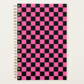 Black and pink checkerboard pattern planer (Vorderseite)