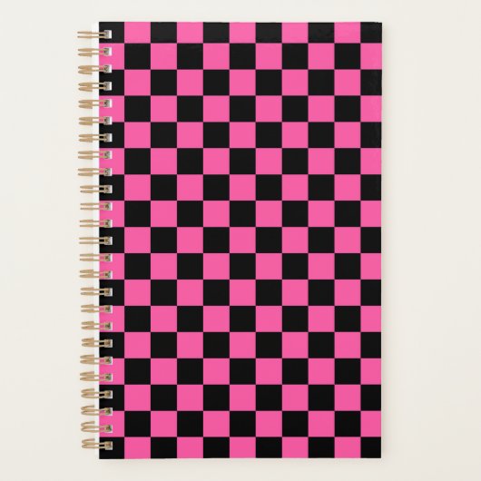 Black and pink checkerboard pattern planer (Vorderseite)