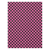 Black and pink checkerboard pattern tischdecke (Vorderseite)