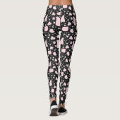 Black and Pink  Design Leggings (Rückseite)