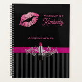 Black and Pink Makeup Business Planer (Vorderseite)
