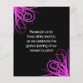 Black and Pink Music , DJ oder Dance Event Flyer (Hinten)