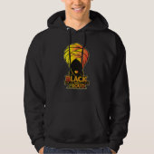 Black and Proud – Afro Queen Art Hoodie (Vorderseite)