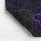 Black and Purple Marble Mouse Pad Mousepad (Ecke)