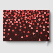 Black and Red Conffeti Birthday Gästebuch (Rückseite)