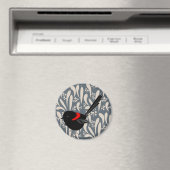 Black and Red Fairy Wren Magnet (In Situ (Geschirrspüler))