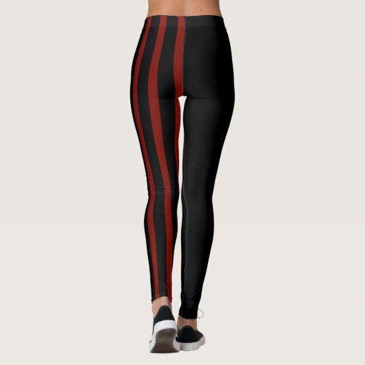 Black and Red Jester Leggings (Rückseite)