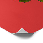 Black and Red Marigold Poster (Ecke)