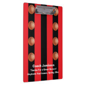 Black and Red Strip, Basketball Coach Danke Klemmbrett (Rechts)