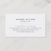 Black and Rose Gold Imitate Glitzer Feather Visitenkarte (Rückseite)