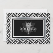 Black and Silber Bachelor Party Danke Karte (Vorderseite)