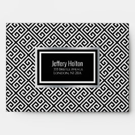 Black and Silber Bachelor Party Envelope