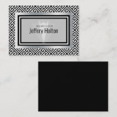 Black and Silver Bachelor Party Platzkarte (Vorne/Hinten)