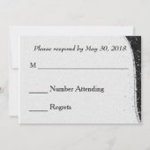 Black and Silver Gay Wedding Einladung UAWG (Rückseite)