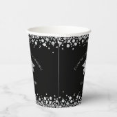 Black and Silver Graduation Pappbecher (Rechts)