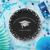 Black and Silver Graduation Pappteller (Party)
