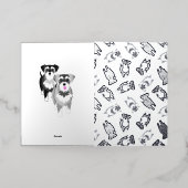 Black and Silver Schnauzers Vielen Dank (Äußere Ablage)