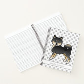 Black and Tan Alaskan Malamute Dog & Custom Text Notizblock (Innenseite)