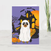 Black and Tan Cavalier Ghost Halloween Card Karte (Vorderseite)