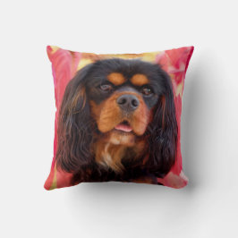 Black and Tan Cavalier King Charles Spaniel Dog Kissen