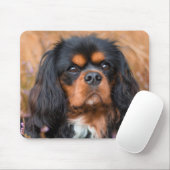 Black and Tan Cavalier King Charles Spaniel Dog Mousepad (Mit Mouse)
