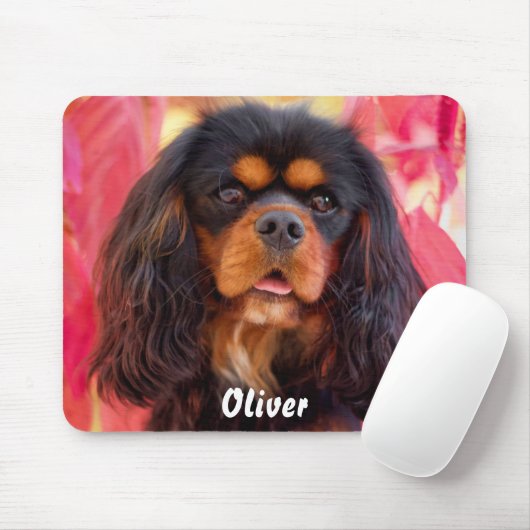 Black and Tan Cavalier King Charles Spaniel Dog Mousepad (Mit Mouse)