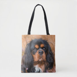 Black and Tan Cavalier King Charles Spaniel Dog Tasche