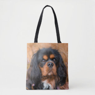 Black and Tan Cavalier King Charles Spaniel Dog Tasche