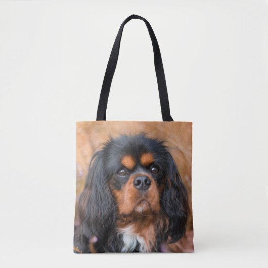 Black and Tan Cavalier King Charles Spaniel Dog Tasche (Vorderseite)