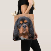 Black and Tan Cavalier King Charles Spaniel Dog Tasche (Von Nahem)