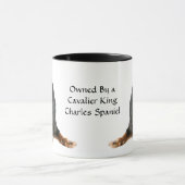 Black and Tan Cavalier King Charles Spaniel Dog Tasse (Zentrum)