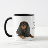 Black and Tan Cavalier King Charles Spaniel Dog Tasse (Links)