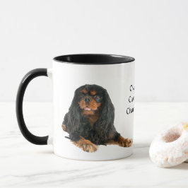 Black and Tan Cavalier King Charles Spaniel Dog Tasse