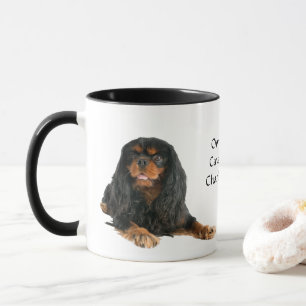 Black and Tan Cavalier King Charles Spaniel Dog Tasse
