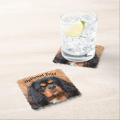 Black and Tan Cavalier King Charles Spaniel Dog Untersetzer (Vor Ort)